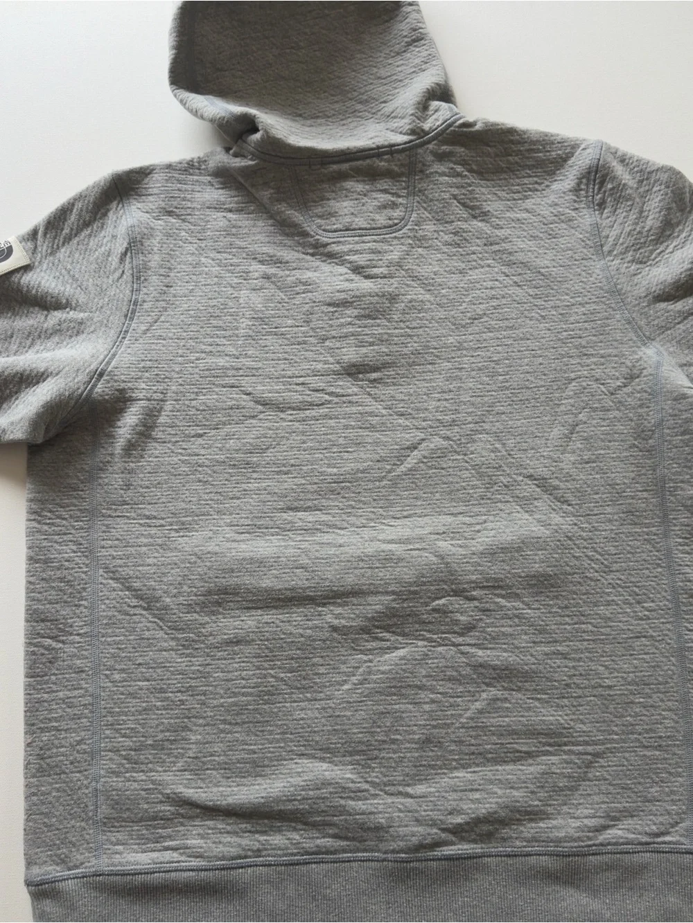 EUC Men's The North Face Heather Gray Fleece 3/4 Snap Up Pullover Size XL (KB9)